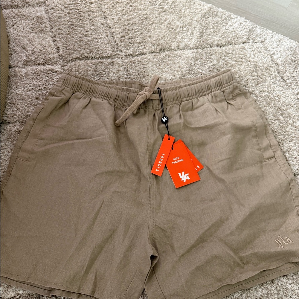 YoungLA Tan Athletic Men's Shorts